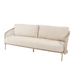 Puccini 3 seater bench with 3 cushions