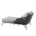 Marbella Outdoor Single Daybed with 3 Weatherproof Cushions