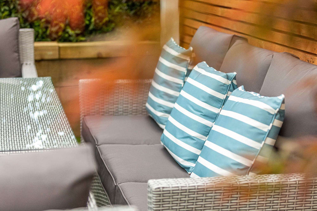 Grace Bay Garden Casual Lounging Sofa Set | Seats 7 | Grey