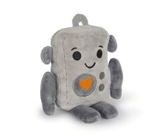 Seriously Strong Rubberoid Robot Plush Dog Toy