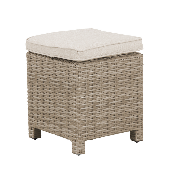 Kettler Palma Stool In Oyster with Taupe Cushion