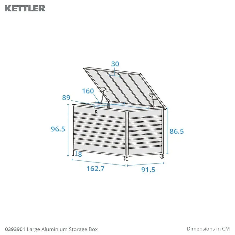 Kettler Large Aluminium Storage Box Kettler