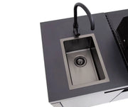 Beefeater Cabinex Outdoor Kitchen Includes S30000SS Series 4 Burner BBQ Head with stainless steel cooking tops, Fridge & Sink Beefeater