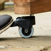 Big Green Egg Eucalyptus Table with Casters and Nest Big Green Egg