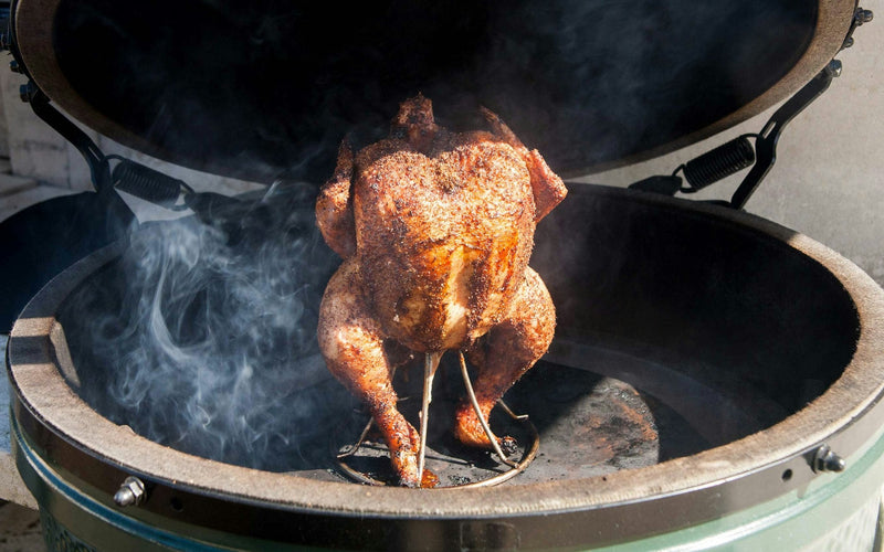 Big Green Egg Stainless Steel Vertical Chicken Roaster Big Green Egg