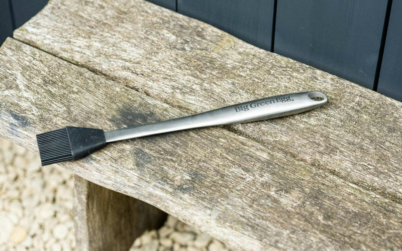 Big Green Egg Stainless Steel Basting Brush with Silicone Head Big Green Egg
