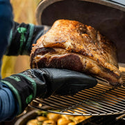 Big Green Heat Resistant Silicone BBQ Mitt with Fabric Cuff Big Green Egg