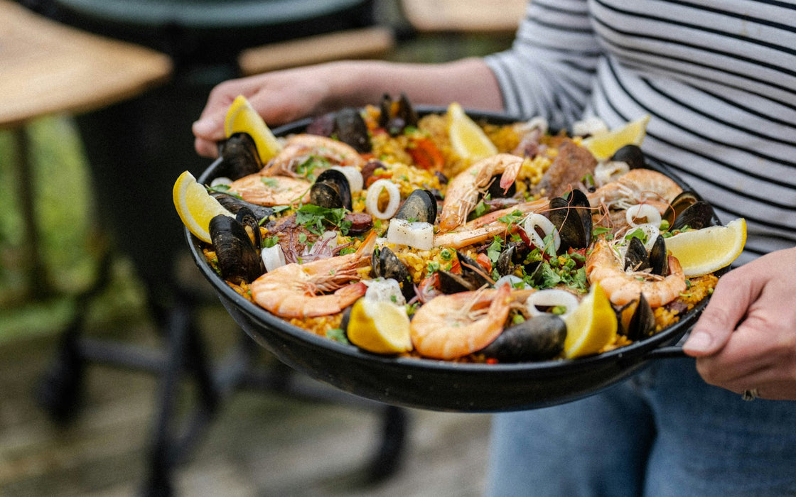 Big Green Egg Paella Pan