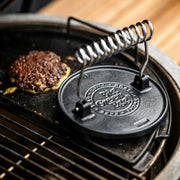 Big Green Egg Cast Iron Burger Grill Press Big Green Egg