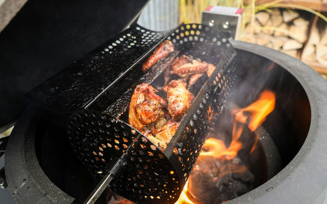 Big Green Egg Rotisserie Tumbler Basket