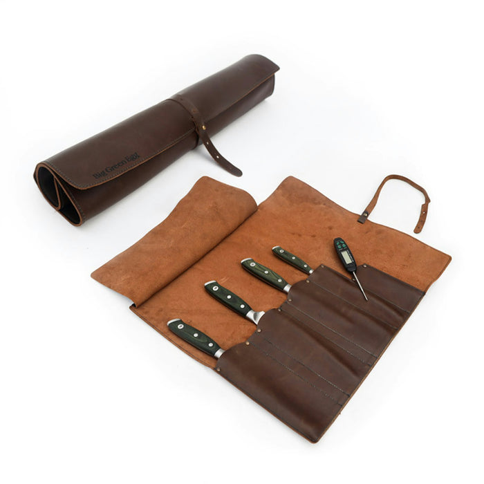 Big Green Egg Leather Knife Roll