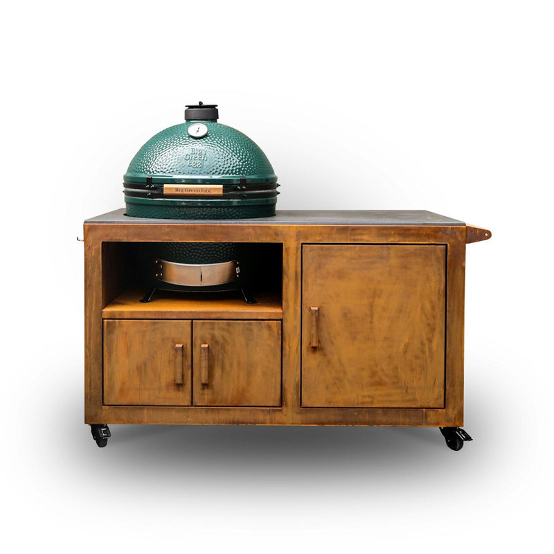 Big Green Egg Corten Steel Kitchen Big Green Egg