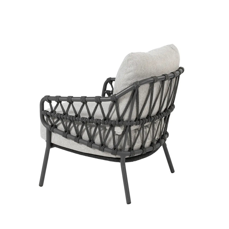 4SO Calpi 6 Seat Low Round Saba Dining Table Set 4 Seasons Outdoor