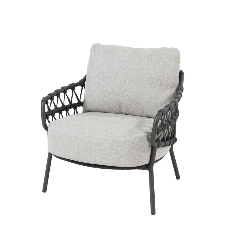 4SO Calpi 6 Seat Low Round Saba Dining Table Set 4 Seasons Outdoor