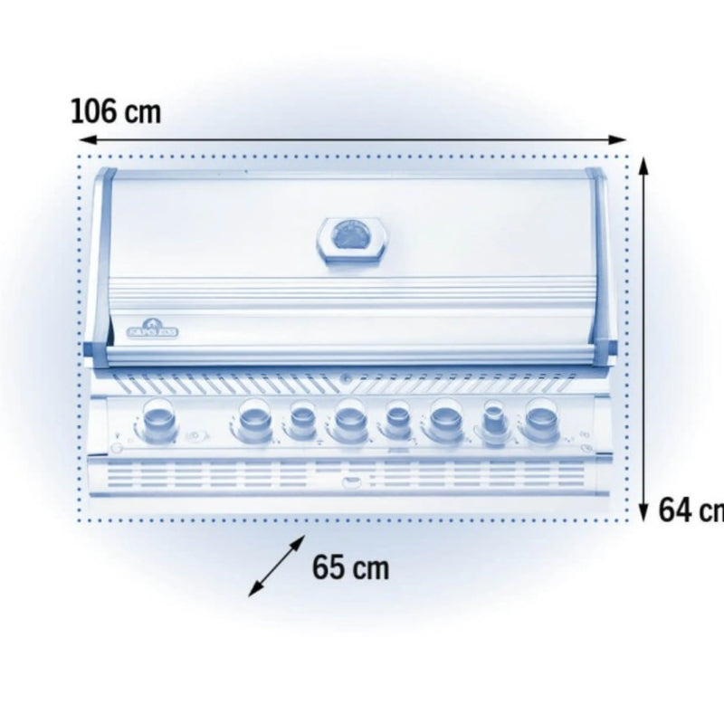 Napoleon Built-in Prestige PRO665 RB Gas BBQ BIPRO665RBPSS - FREE COVER & ROTISSERIE Napoleon Grills