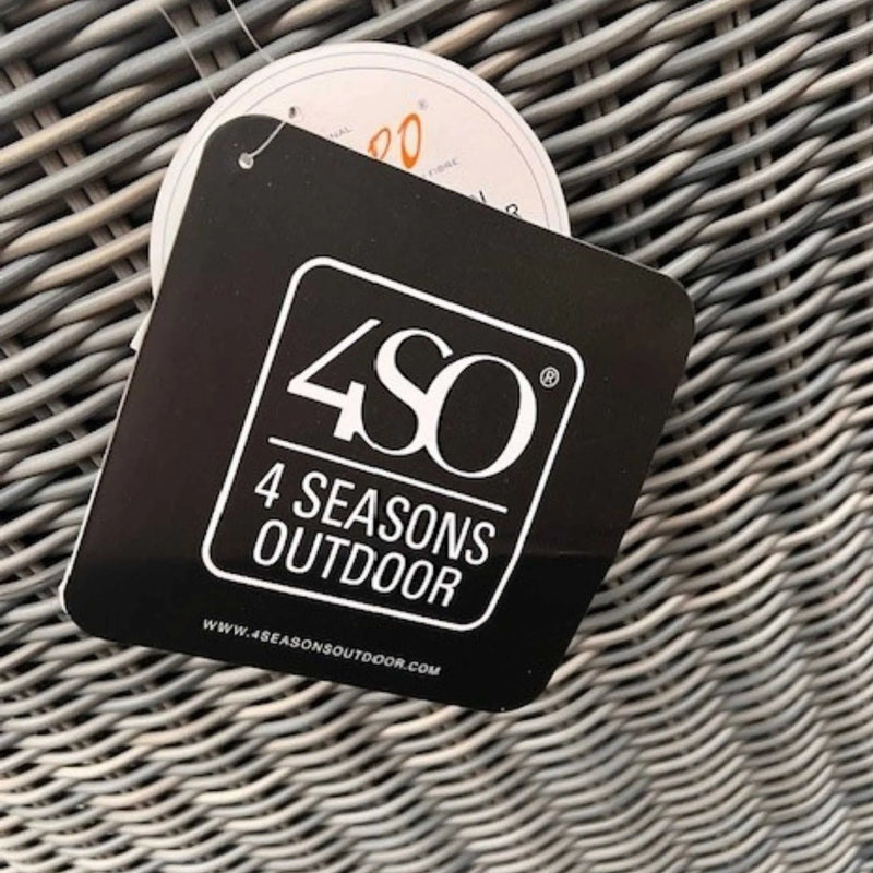 4SO Brighton Chair with Seat & Back Cushions - Rock Grey 4 Seasons Outdoor