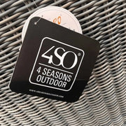 4SO Brighton 6 Seat 170cm Round Outdoor Dining Table Set - Rock 4 Seasons Outdoor