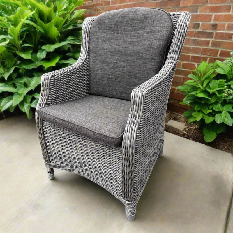 4SO Brighton Chair with Seat & Back Cushions - Rock Grey 4 Seasons Outdoor