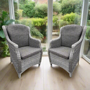 4SO Brighton Chair with Seat & Back Cushions - Rock Grey 4 Seasons Outdoor
