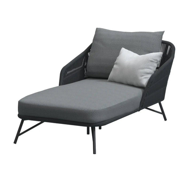 Marbella Outdoor Single Daybed with 3 Weatherproof Cushions