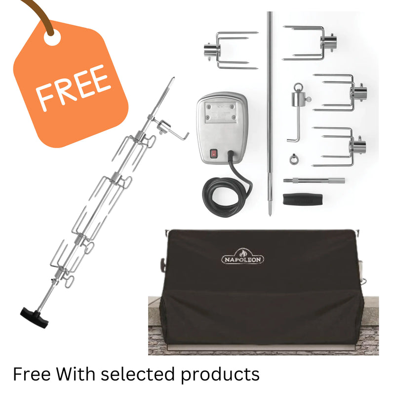 Napoleon Built-in Prestige PRO665 RB Gas BBQ BIPRO665RBPSS - FREE COVER & ROTISSERIE Napoleon Grills
