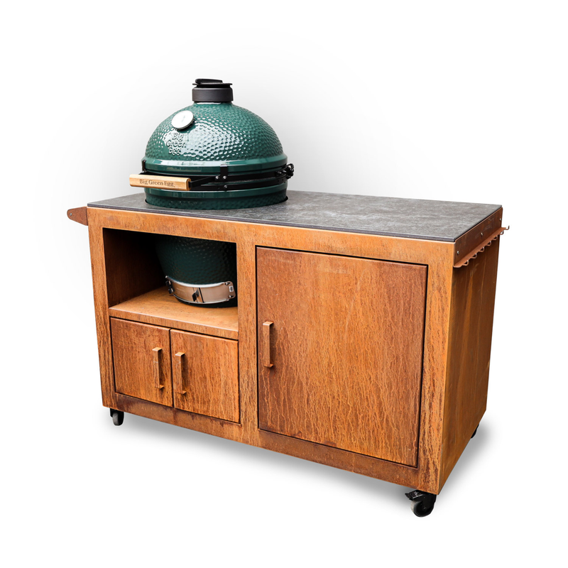 Big Green Egg Corten Steel Kitchen Big Green Egg