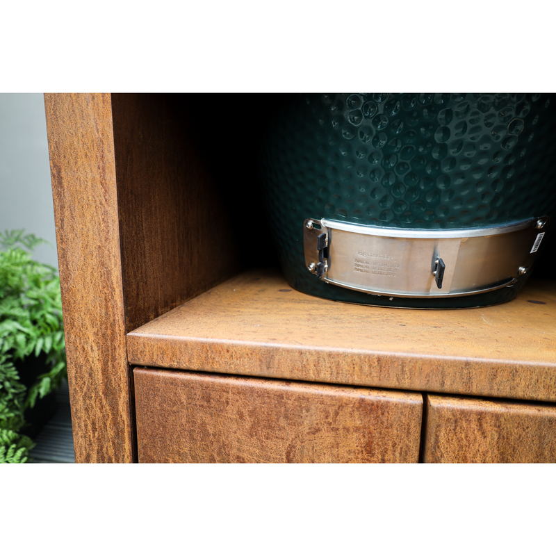 Big Green Egg Corten Steel Kitchen Big Green Egg