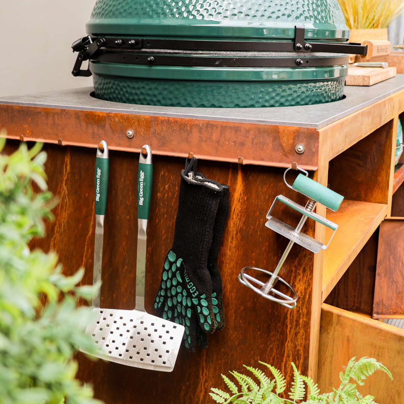 Big Green Egg Corten Steel Kitchen Big Green Egg