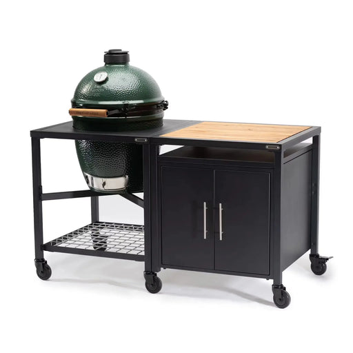 Big Green Egg Modular Nest + Expansion Cabinet + Acacia Shelf Big Green Egg