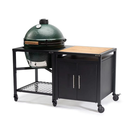 Big Green Egg Modular Nest + Expansion Cabinet + Acacia Shelf Big Green Egg