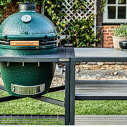 Big Green Egg Modular Nest + Expansion Frame + Distressed Acacia Shelves Big Green Egg