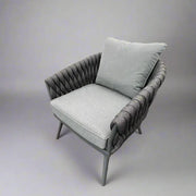 Chelsea Large Outdoor Corner Sofa Dining Lounging Set with Rise & Fall Table | Grey | Seats 8 Grace Bay