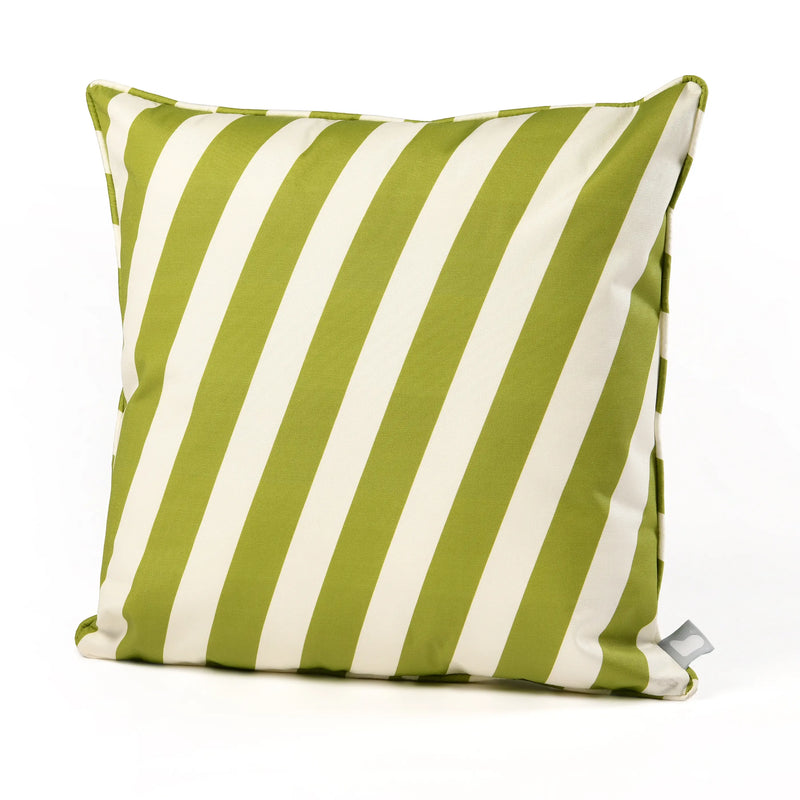 Extreme Lounging B Cushion Oblique Stripe Olive 50x50cm | Outdoor Cushion Extreme Lounging