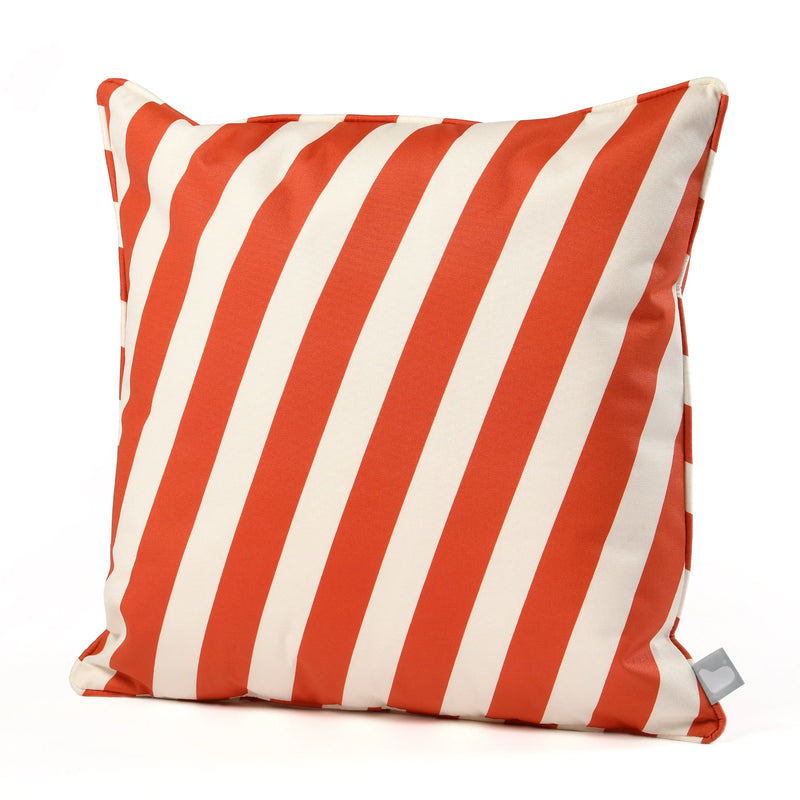 Extreme Lounging B Cushion Oblique Stripe Orange 50x50cm | Outdoor Cushion Extreme Lounging