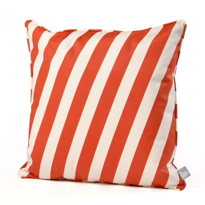 Extreme Lounging B Cushion Oblique Stripe Orange 50x50cm | Outdoor Cushion