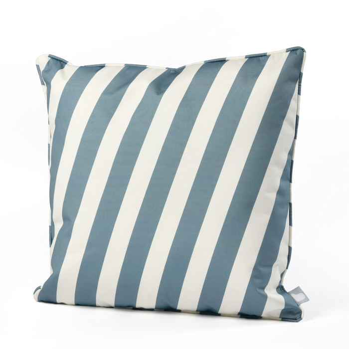 Extreme Lounging B Cushion Oblique Stripe Sea Blue 50x50cm | Outdoor Cushion