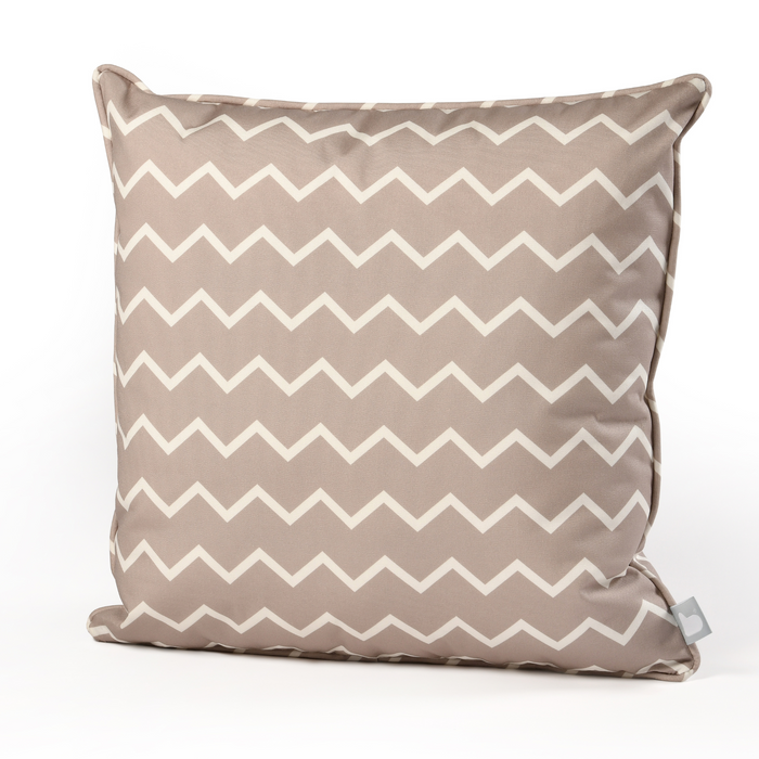 Extreme Lounging B Cushion ZigZag Silver Grey 50x50cm | Outdoor Cushion