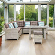 Grace Bay Corner Casual Lounging Dining Corner Set Grace Bay