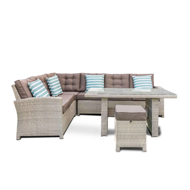 Grace Bay Corner Casual Lounging Dining Corner Set Grace Bay