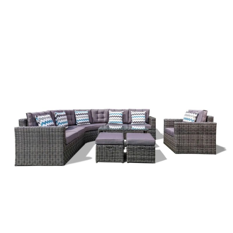 Grace Bay Rattan Garden  Lounging Corner Set