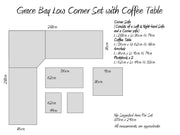 Grace Bay Casual Corner Set With Coffee Table Grace Bay