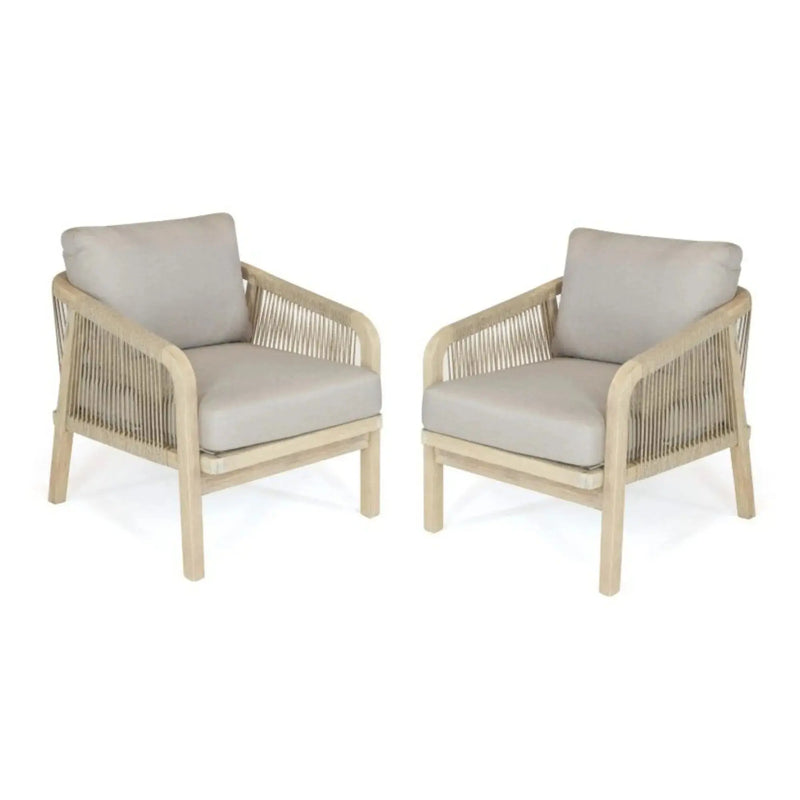 Kettler Cora Rope Lounge Armchairs | Pair Kettler