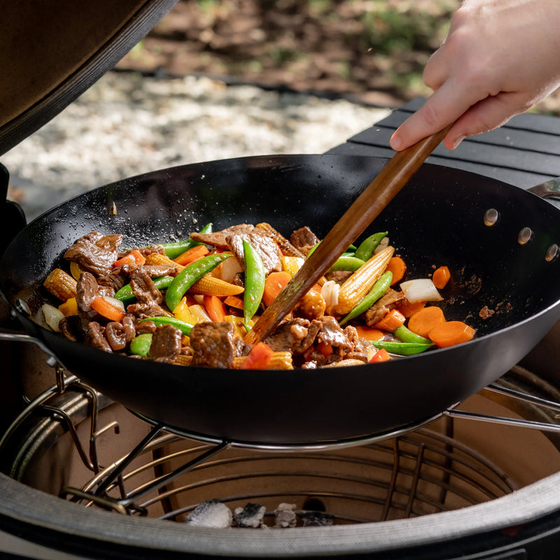 Kamado Joe Karbon Steel Carbon Steel Wok for Classic Joe & Big Joe Grills kamado Joe