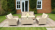 Kensington 2 Seat Sofa & Armchair Outdoor Set with Coffee Table | Wicker | Seats 4 Grace Bay