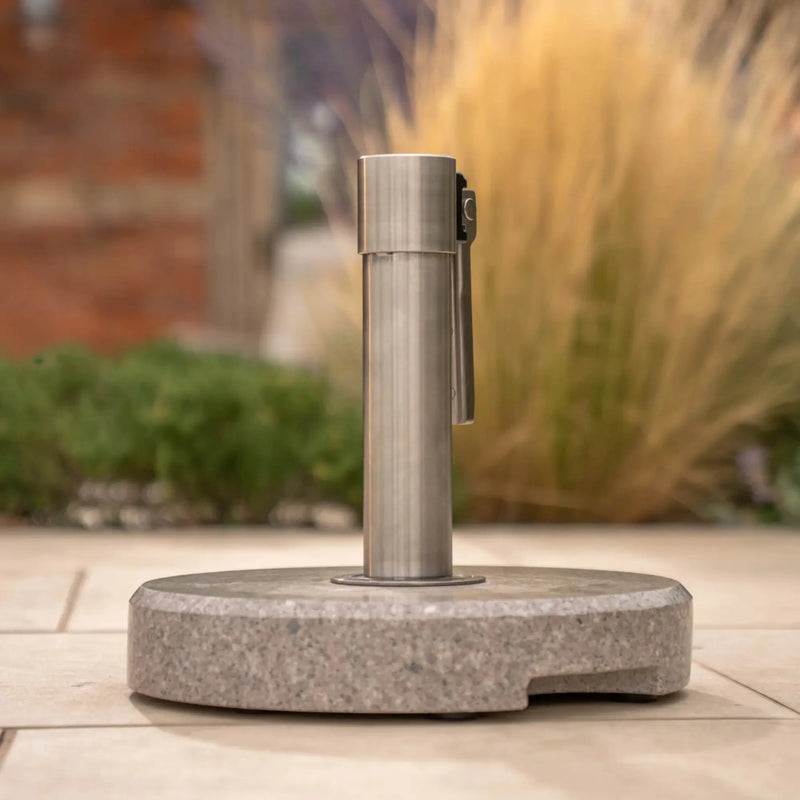 Kettler 15kg Granite Parasol Base - Compact Premium Round Kettler
