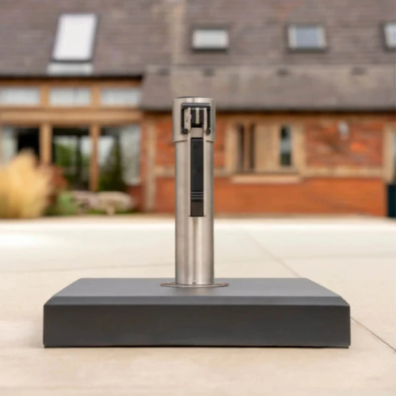 Kettler 25kg Parasol Base - Aluminium Finish Push Release Kettler