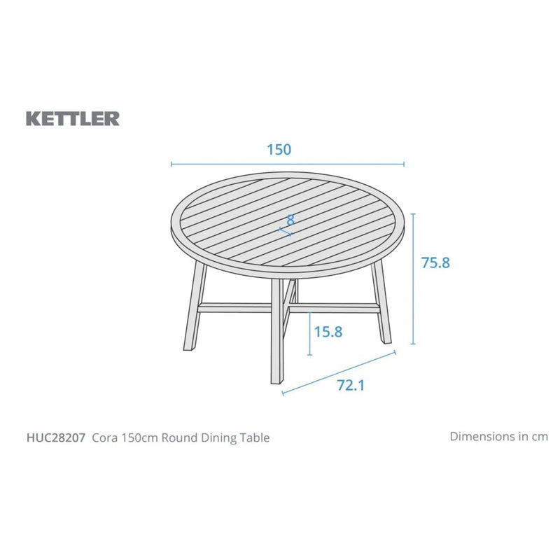 Kettler Cora 6 Seat Dining Set Kettler