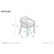 Kettler Cora 4 Seat Dining Set Kettler