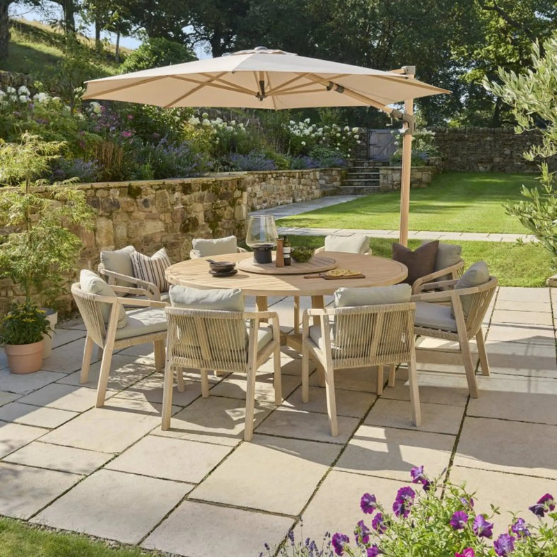 Kettler Cora 8 Seat Round Dining Set Kettler