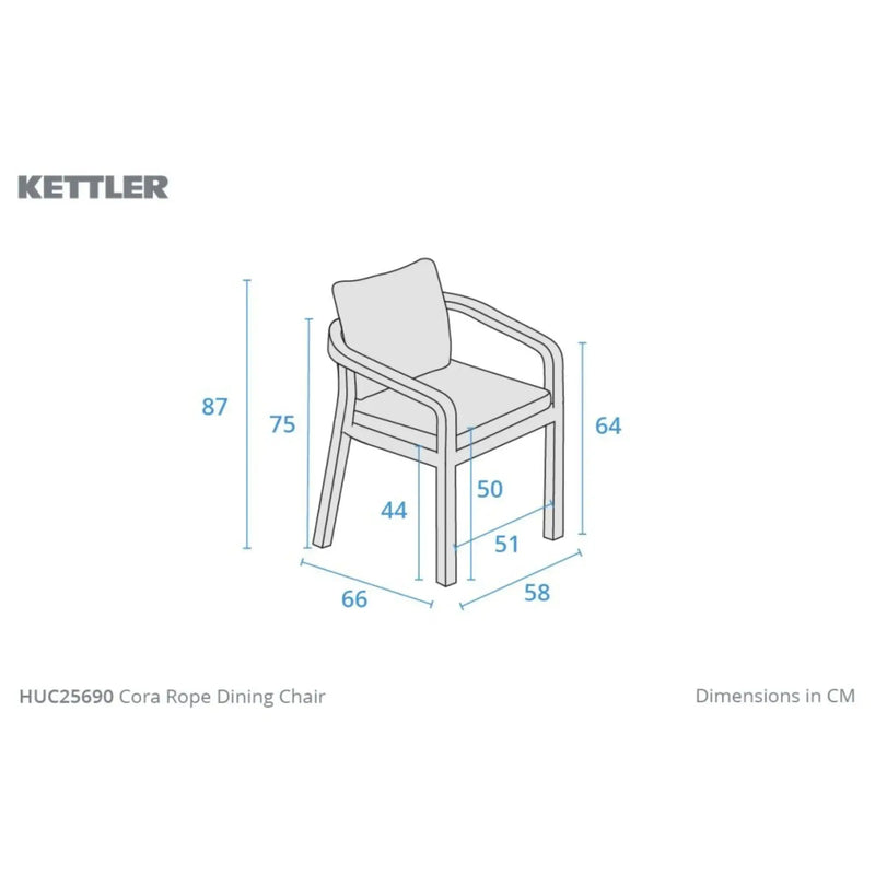 Kettler Cora 6 Seat Dining Set Kettler